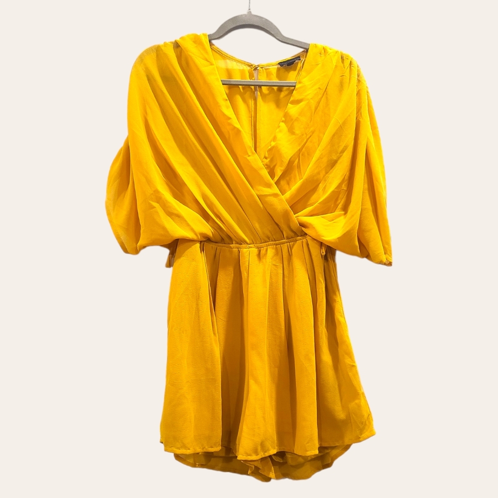 Miss Avenue Romper Honey Mustard Yellow Size Small